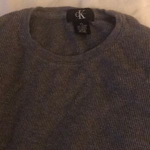 Calvin Klein grey crew neck very soft sweater
